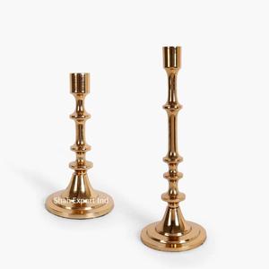 Accent Luxury Metal <b>Taper</b> <b>Candle</b> Holder in Gold Finished for Home Living Room Tabletop Decorative <b>Candle</b> <b>Taper</b> - Product Image 6