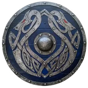 Escudo de batalla vikingo medieval para Cosplay, disfraz de Halloween, hecho de Metal, decoración del hogar, escudo de madera - Product Image 3