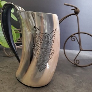 Excellente qualité d'approvisionnement en vrac Buffalo boire corne tasse café boisson Cocktail puissance Agate bière tasses par f s international - Product Image 6