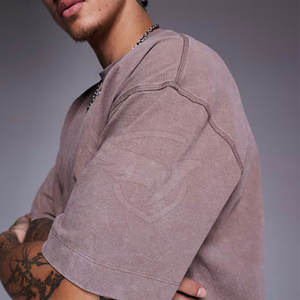 Camiseta de alta calidad para hombre, camiseta ligera, ropa informal de color personalizada, camiseta de gran tamaño - Product Image 4