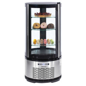 100L <b>Round</b> Refrigerated Display Case Freezer & Fridge Product Category - Product Image 1