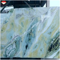 Dalles de marbre naturel onyx vert transparent Brothers Stone Dreaming Paradise pour murs et comptoirs