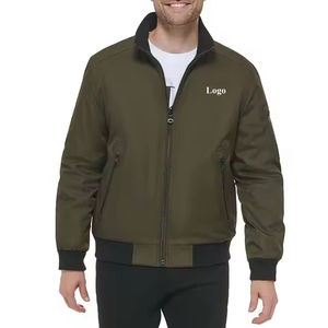 Veste bomber matelassée légère pour homme, respirante, grande taille, fermeture éclair, matière polyester, vestes bomber - Product Image 4