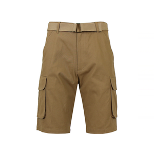 New Trendy Cool Casual Men's Breathable Solid <b>Shorts</b> Button <b>Decoration</b> Quick Dry Flexible Support for Active Outdoor Knit Fabric - Product Image 1