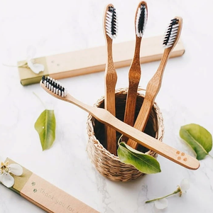 Cepillos de dientes para niños y adultos, cepillo de dientes de bambú natural de madera, cantidad a granel - Product Image 2