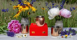 แก้วมอสโกมิวล์ขนาด16ออนซ์พร้อมของขวัญทองแดงบริสุทธิ์เรียงรายทำจากนิกเกิลบรรจุในกล่องกำมะหยี่สีแดงสำหรับคนที่คุณรัก - Product Image 3