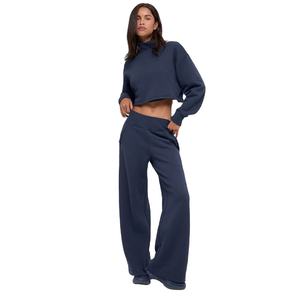 Pantalones Deportivos de Felpa para Mujer, Cintura Alta, Cálidos, Suaves y Cómodos, Pantalones de Salón, Logotipo Personalizado OEM, Pantalones Casuales de Moda de Invierno - Product Image 3