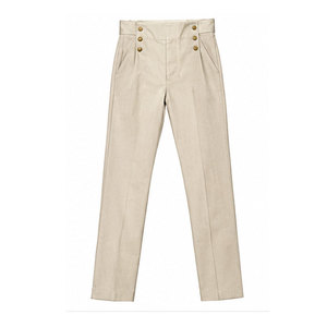 Pantalón de la Guerra Napoleónica Detallado, Estilo Histórico Clásico con Costuras Impecables y Cintura Estructurada - Product Image 1