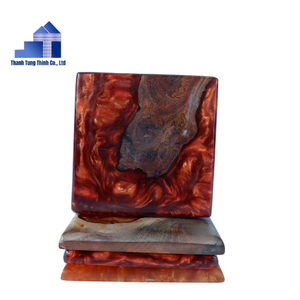 Posavasos de madera de alta calidad, posavasos de resina epoxi únicos para utensilios de cocina y artículos para el hogar hechos en Vietnam - Product Image 1