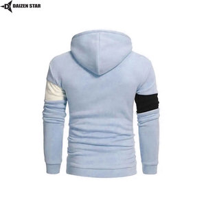 Sudadera con Capucha para Hombre, Invierno, 100% Algodón, Forro Polar Ecológico, Transpirable, Resistente al Viento, Estilo Casual Urbano, Color Sólido, Teñido Liso, OEM/ODM - Product Image 6