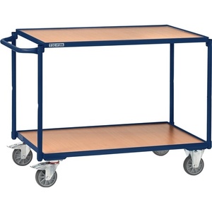 Shopping <b>Trolley</b> with 2 Loading <b>Platforms</b> 1000 X 600 mm 300 kg Capacity Sapphire Blue - Product Image 1