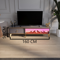 Table basse moderne de luxe avec connexion Bluetooth, panneau en bois, cheminée électronique, mobilier de salon/salle à manger, DOSIN