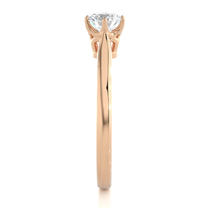 Anillo de Compromiso con Diamante de Laboratorio de Corte Redondo de 1.5 Quilates, Anillo de Compromiso Solitario con Diamante, Anillo de Promesa, Joyería de Oro de 14k y 18k - Product Image 4