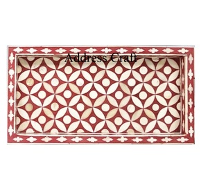 Bandeja de Chocolate con incrustaciones de nácar de concha de mar Natural Hexagonal, bandeja de estilo marroquí, platos, decoración del hogar - Product Image 6