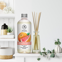 Recarga de Difusor de Aroma Natural de Pomelo Aromatika, Líquido de 500 ml, Fragancia Duradera para Habitaciones, Aceite para Varillas Aromáticas, Aromaterapia Ecológica