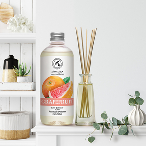 Recharge liquide pour diffuseur d'arômes Aromatika Pamplemousse Naturel 500ml – Huile parfumée longue durée pour diffuseur à bâtonnets - Product Image 4