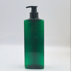 Bouteilles à pompe à presser Distributeur de lotion en plastique Bouteilles carrées vides Récipients en plastique pour cosmétiques Bouteilles de shampooing écologiques - Product Image 2