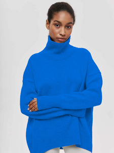 Nouveau Pull de Soirée <span class=keywords><strong>Femme</strong></span> 2026 EU/US - <span class=keywords><strong>Col</strong></span> <span class=keywords><strong>Roulé</strong></span> Tendance (Slim Fit), Tricot Ample Automne Hiver, Meilleure Vente - 3 - Product Image 3