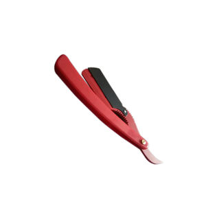 Maquinilla de afeitar profesional para hombre, navaja de afeitar plegable de borde recto de acero inoxidable con mango, Manual afeitadora, uso facial y corporal - Product Image 6