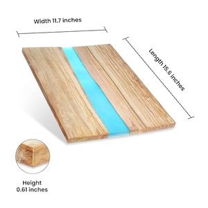 Tabla de quesos de resina de madera de acacia, tabla de cortar de madera de Olivo de lujo, utensilios de cocina de alta calidad con ranura orgánica - Product Image 1