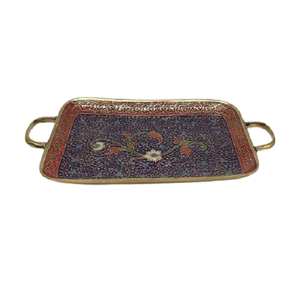 Bandeja de servicio de aperitivos de latón de diseño atractivo para utensilios de cocina caseros, vajilla para servir alimentos, aperitivos, bandeja de Chocolate - Product Image 1