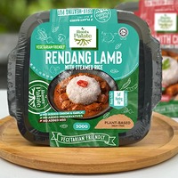 Comida Vegetariana a Base de Plantas, Hot Pot de Pollo Kapitan, Picante y Dulce, Cocida, Autocalentable, Instantánea, Lista para Comer, Envasada al Vacío, para Niños
