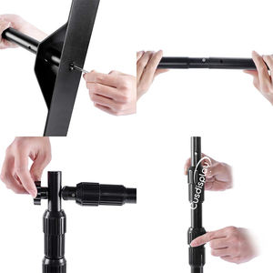 Support de toile de fond rétractable pour salon professionnel, conférence, cérémonie, personnalisé, en tissu, <span class=keywords><strong>grand</strong></span> <span class=keywords><strong>format</strong></span>, portable - Product Image 2