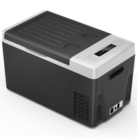 FC22 22L DC 12V 24V AC 100V-240V compresseur petit réfrigérateur congélateur de voiture portable à refroidissement rapide réfrigérateur avec affichage numérique USB