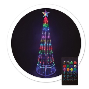 Albero di Natale a LED USB + Telecomando 24 Funzioni RGB 150cm IP44 6W (GSC 204690083) - Product Image 2