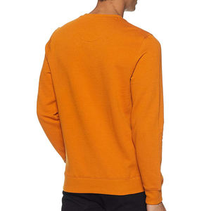 Suéter de Punto con Cuello Redondo Color Naranja para Hombre, Corte Regular, Color Sólido, Ropa Casual de Otoño e Invierno, Sudaderas para Hombre - Product Image 4