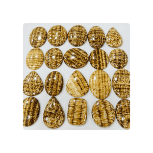 Lot en gros de cabochons de pierres précieuses en aragonite naturelle de qualité supérieure, quartz bleu, forme libre, mélange de formes et de tailles, 4 mm, 6 mm - Product Image 3