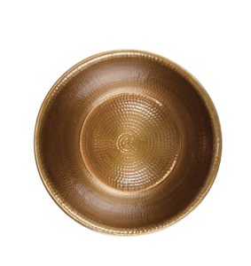 Solid <b>Copper</b> Fruit and Food Serving Bowl with Side <b>Handle</b> Shiny Polished Round Shape <b>Copper</b> Mixing Bowl - Product Image 6