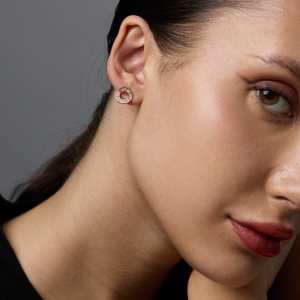 92.5 <b>Silver</b> <b>Stud</b> <b>Earrings</b> Geometric Design for Party 188370 - Product Image 4