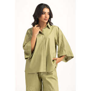 เสื้อฤดูร้อนลำลองคอจีน WM-COD-SS25-330T ระบายอากาศได้ดี สวมใส่สบาย ทรงปกติ - Product Image 3