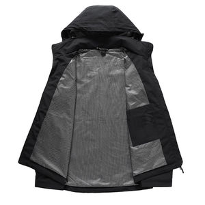 Unisex Ultra Durable impermeable Stand Collar con capucha invierno senderismo bombardero/chaqueta de lana a prueba de viento tela recubierta cremallera al por mayor - Product Image 3