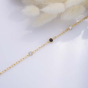 Tiny Design CZ Stone Turkish Silver <b>Rose</b> <b>Gold</b> Plated Charm Bracelet Turkish Wholesale Handmade Trendy Style 925 Sterling Silver - Product Image 4