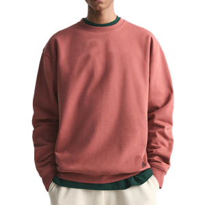 เสื้อสเวตเชิ้ตคอกลมโอเวอร์ไซส์ผ้าฝ้ายแท้ 100% พิมพ์โลโก้ตามสั่งสำหรับผู้ชาย ขายส่ง คุณภาพสูง ผลิตแบบ OEM - Product Image 5