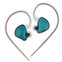 KZ EDCX 1DD écouteurs intra-auriculaires hi-fi professionnels Super Bass son clair écouteurs filaires pour performance sur scène