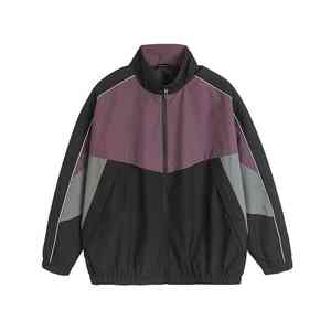 แจ็กเก็ตกันลมบล็อกสีมีซิปน้ำหนักเบาแบบลำลองสำหรับผู้ชาย - Product Image 3