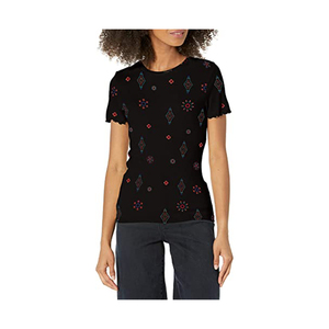 T-shirts à étiquette personnalisée de haute qualité du fabricant pour femmes Style d'impression décontracté Fabriqué en usine pour la saison d'hiver Élégant - Product Image 5