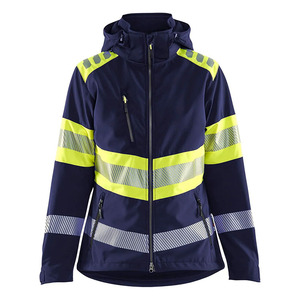 Veste de travail d'hiver de qualité supérieure pour hommes, imperméable, réfléchissante, col montant, logo frontal, grande taille, construction - Product Image 1
