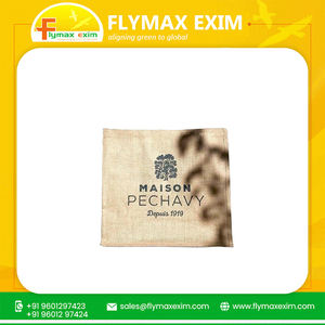 Tissu de jute naturel 100% fait à la main sacs à provisions écologiques à la mode et fonctionnels Mini motif personnalisé rayé en vente - Product Image 4