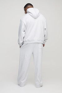 Chándal 2025 de algodón 100% para hombre, Conjunto personalizado de 2 piezas con logotipo impreso DTF y pantalones de chándal con capucha de gran tamaño, traje Doble - Product Image 4