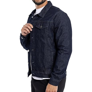Veste en jean pour homme de haute qualité, personnalisable, service OEM, respirante et écologique, pour l'hiver 2024 - Product Image 2