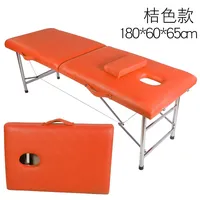 Lit de massage pliable portable en cuir synthétique au design moderne pour la salle de sport et la salle de bain