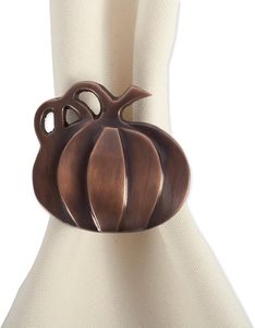 ห่วงใส่ผ้าเช็ดปากรูปวินเทจสุดหรูประดับโต๊ะปาร์ตี้งานแต่งงานทำจากไม้กระดาษทำจากทองเหลืองพิเศษสุดหรู - Product Image 6