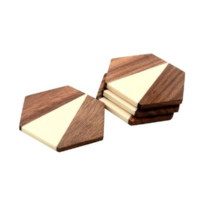 Meilleure qualité résine colorée bois caboteur ferme table décorative tasse à thé verre utiliser caboteur résine caboteur - Product Image 5