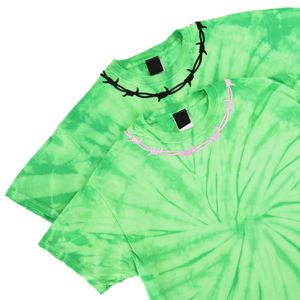 Alta calidad 100% algodón hombres logotipo personalizado Tie Dye ácido lavado camiseta de gran tamaño Camisetas cuello redondo - Product Image 4