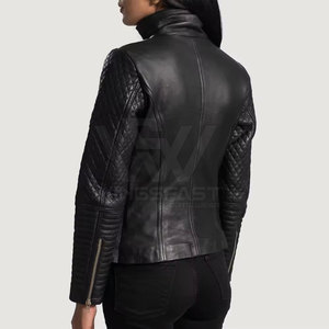 Unique Design Durable <b>Women</b> Leather <b>Jacket</b> GENUINE Leather <b>Lightweight</b> Wholesale <b>Jackets</b> For <b>Women</b> - Product Image 3