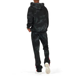 Conjuntos de chándales con capucha para hombre más vendidos 100% algodón patrón sólido para invierno - Product Image 3